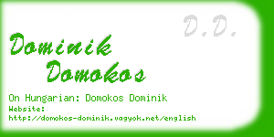 dominik domokos business card